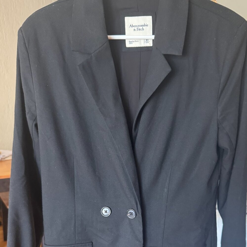 Black Blazer Dress, Abercrombie, Size Medium (Tall)